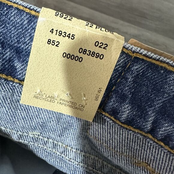 Vtg 90s Levi's 950 Relaxed Fit Tapered Leg High Orange Tab Jeans 22 W USA NWT - Picture 9 of 14